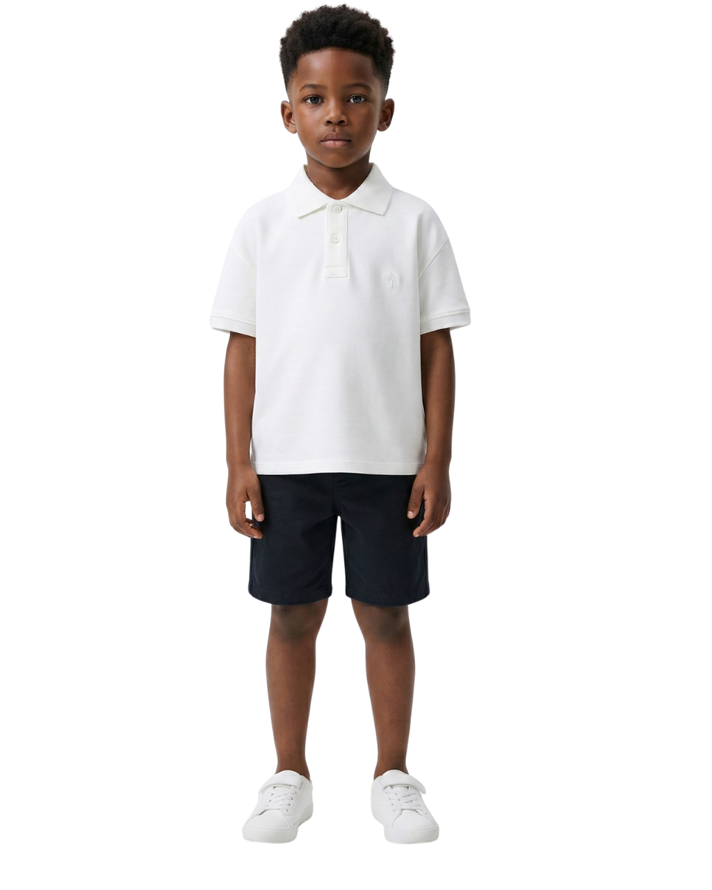 ZARA POLO BASIQUE UNI BLANC