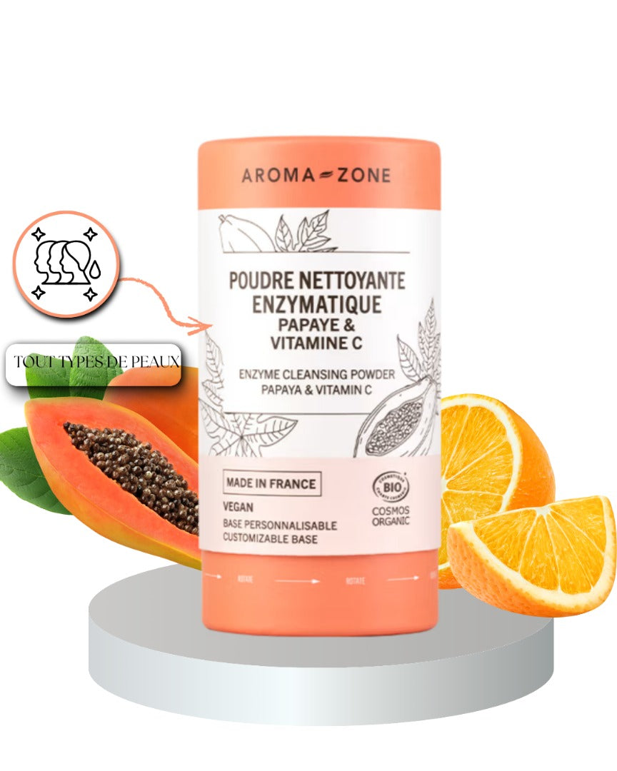 AROMA ZONE                                       Poudre nettoyante enzymatique Papaye & Vitamine C 30 g