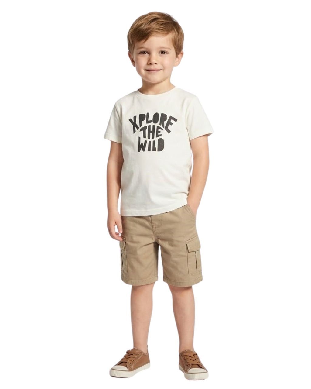 ORCHESTRA T-shirt manches courtes uni avec print fantaisie pour garçon