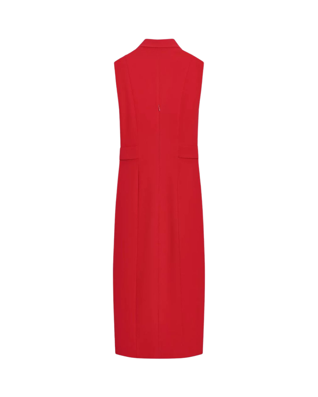 ZARA Robe Midi Moulante en Crêpe