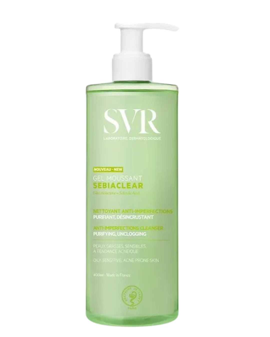 SVR  Sebiaclear Gel Moussant Peaux Grasses Et Sensibles 400ml