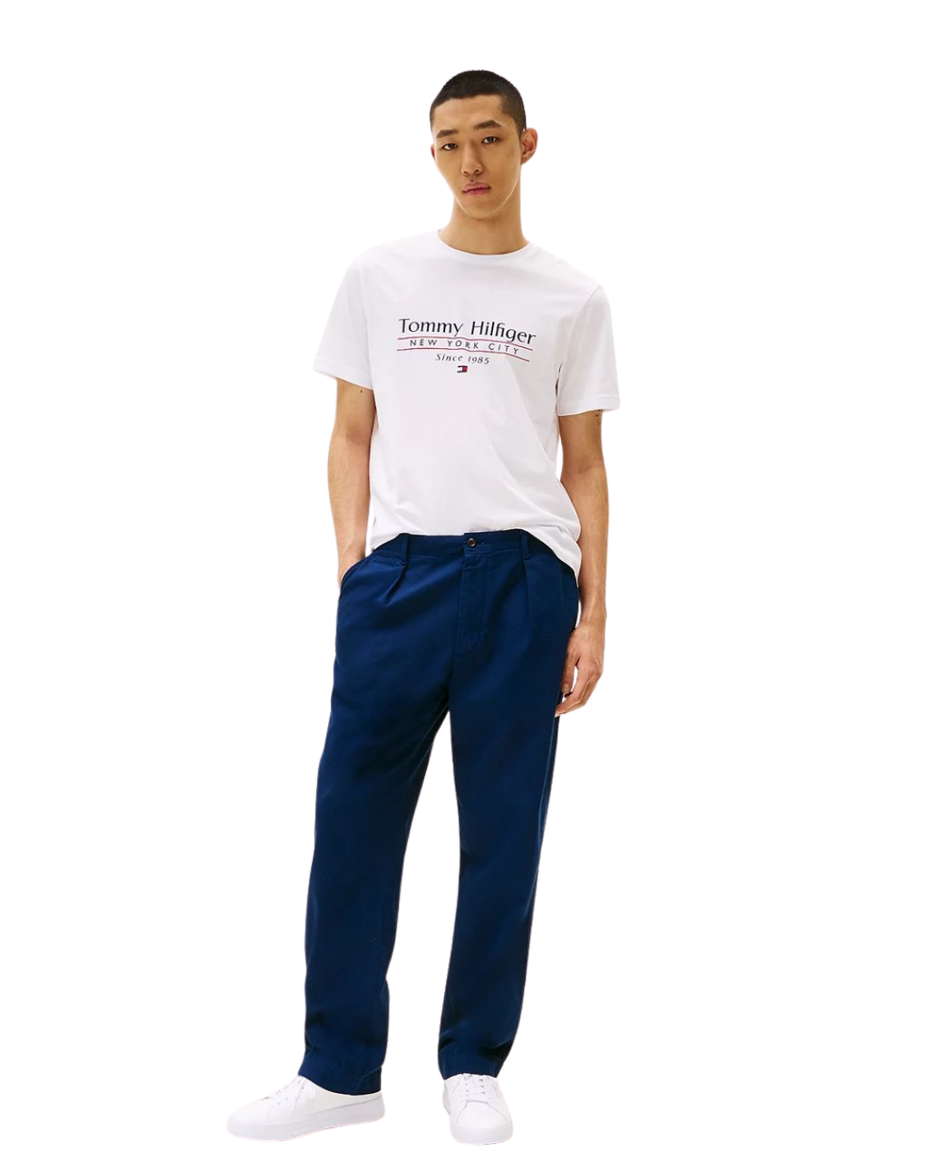 Tommy Hilfiger T-shirt à col ras-du-cou et logo
Blanc