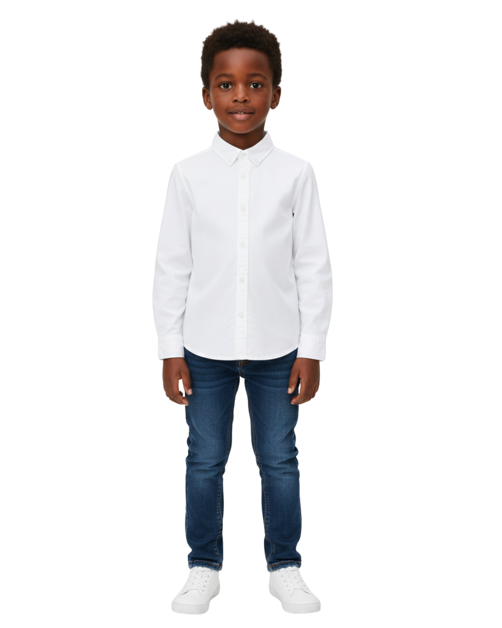 ORCHESTRA Chemise manches longues blanche unie pour garçon