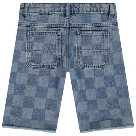 ORCHESTRA Bermuda en jean effet damier pour garçon