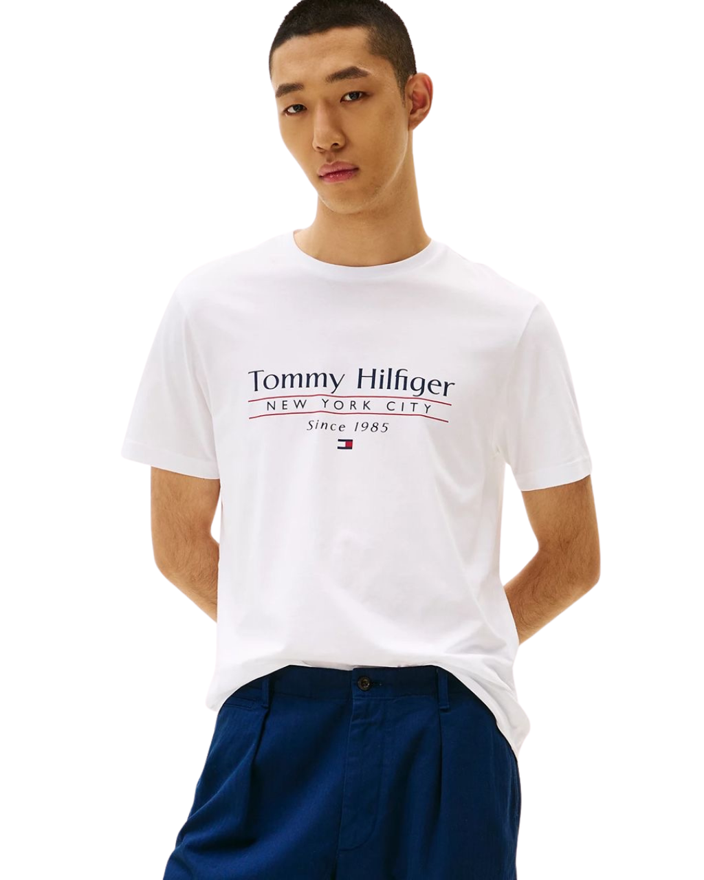 Tommy Hilfiger T-shirt à col ras-du-cou et logo
Blanc