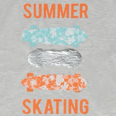 ORCHESTRA T-shirt manches courtes print et sequins magiques skate pour garçon