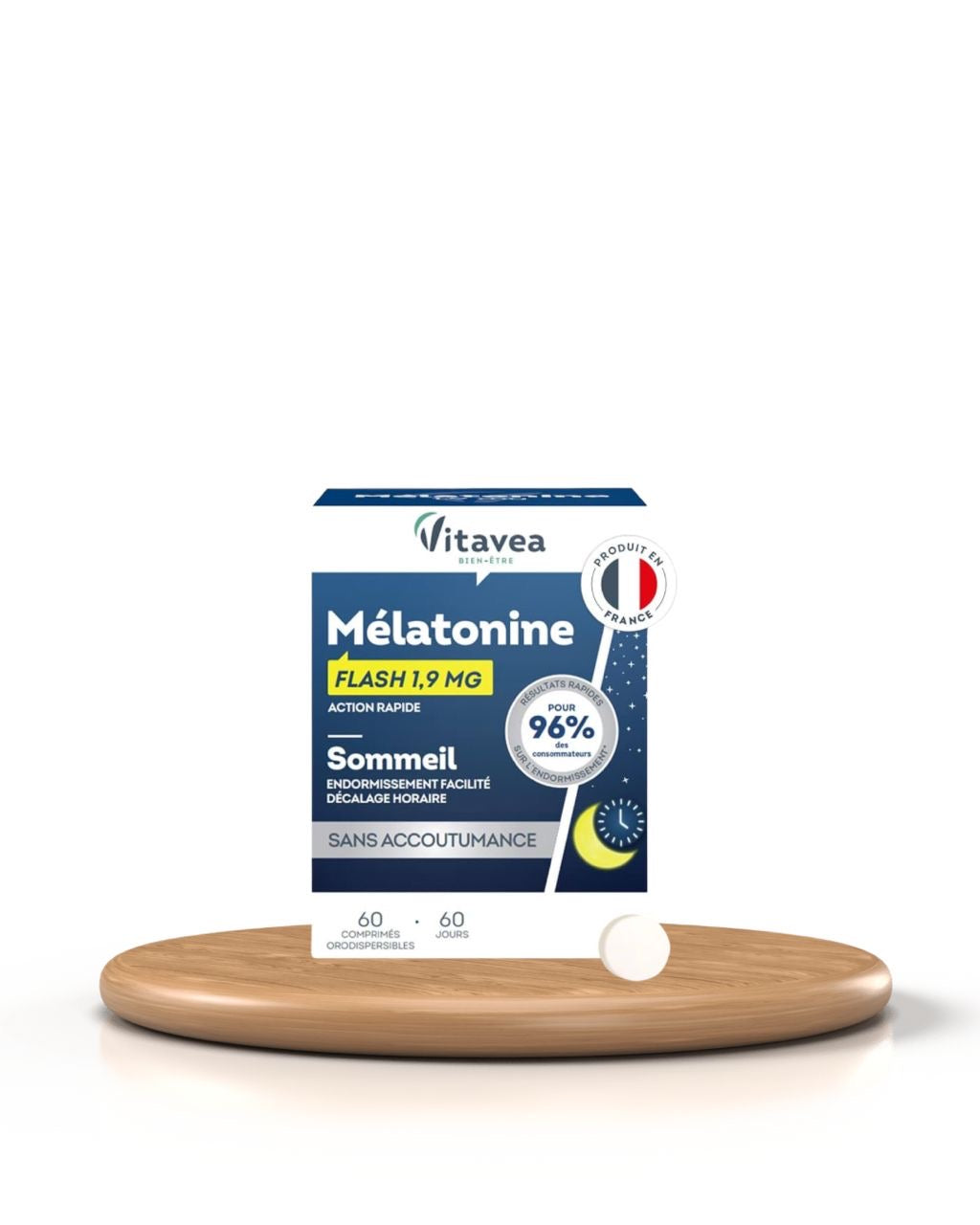 VITAVEA Bien-être et Sommeil Mélatonine Flash 1,9mg