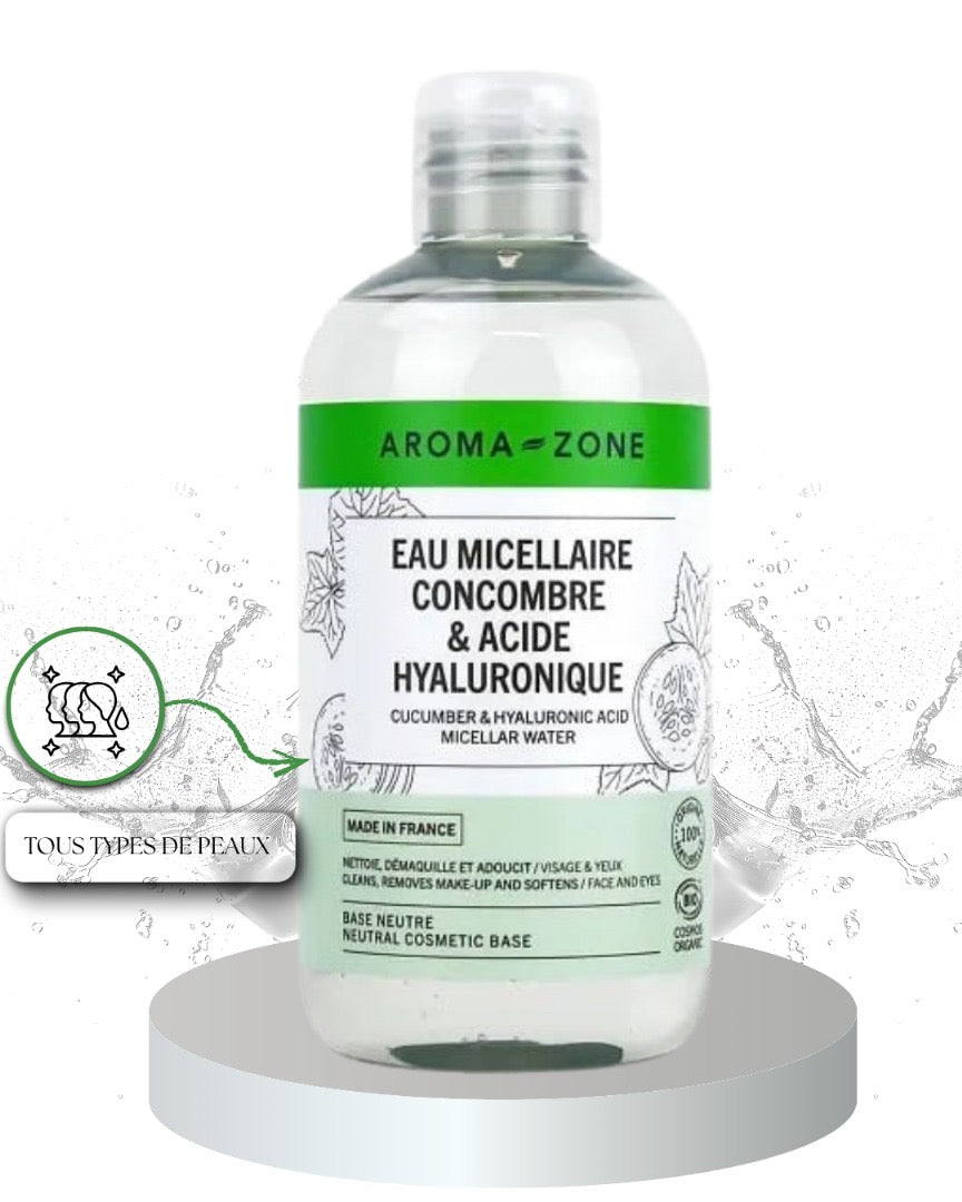 AROMA ZONE                                           Eau micellaire au concombre BIO & Acide hyaluronique 250 ml
