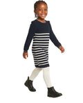ORCHESTRA Robe en tricot effet marinière avec noeuds auc epaules pour filles
