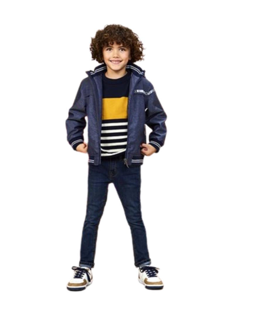 ORCHESTRA Jean slim en denim avec coutures contrastées pour garçon