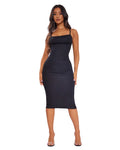 PRETTYLITTLETHING                   Petite Robe mi-longue noire à bretelles