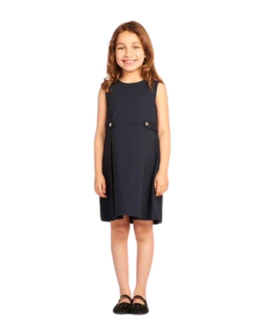 OCHESTRA Robe sans manches en toile uni pour fille