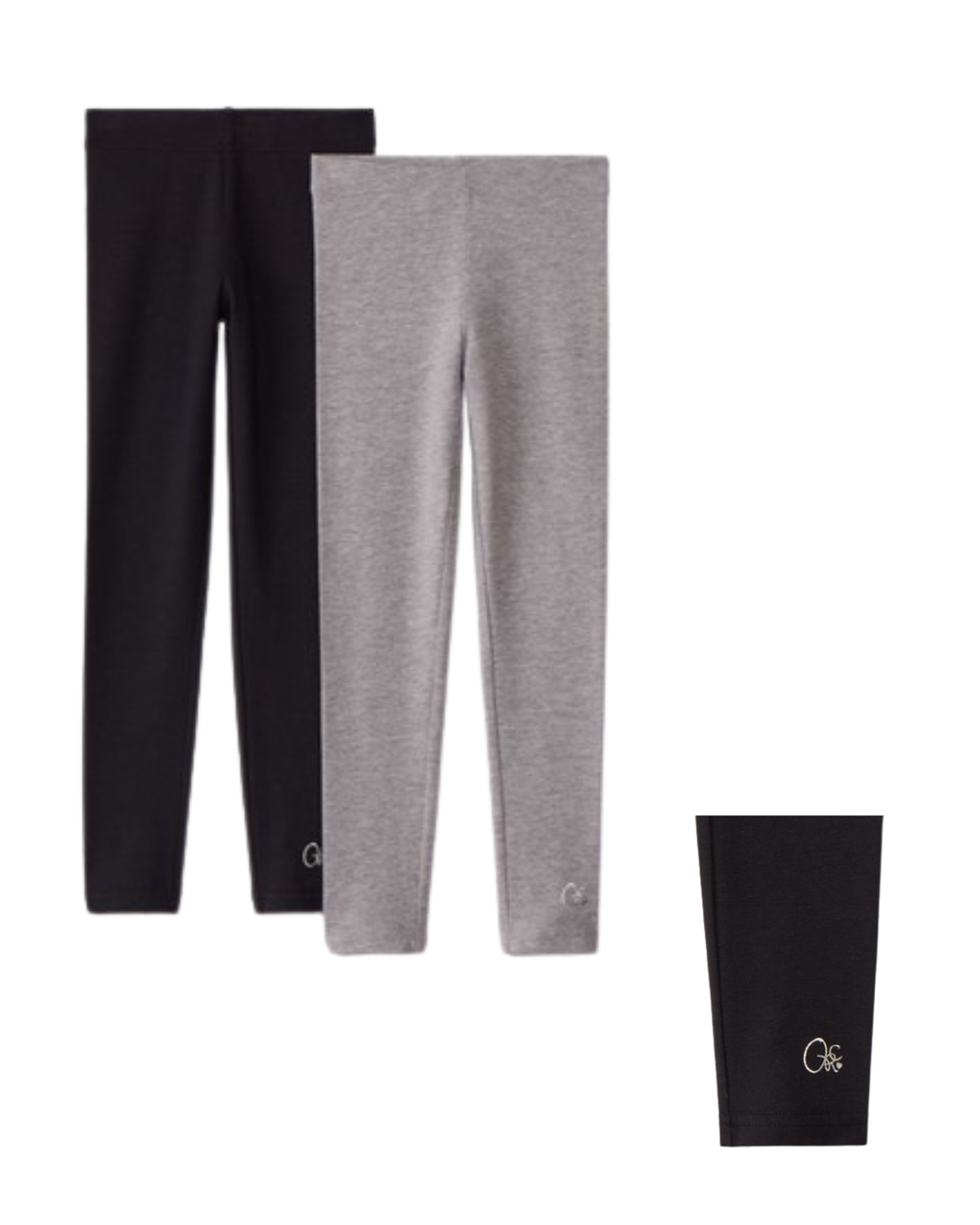 ORCHESTRA Lot de 2 leggings unis pour fille