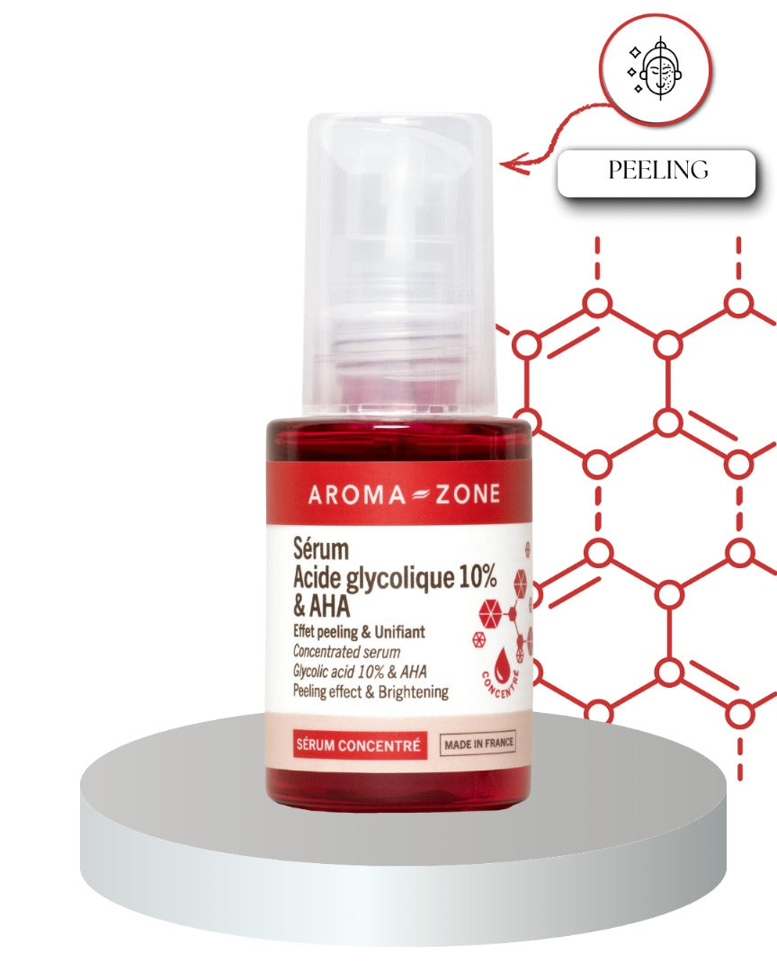 AROMA ZONE Sérum concentré Acide glycolique 10% & AHA 30 ml