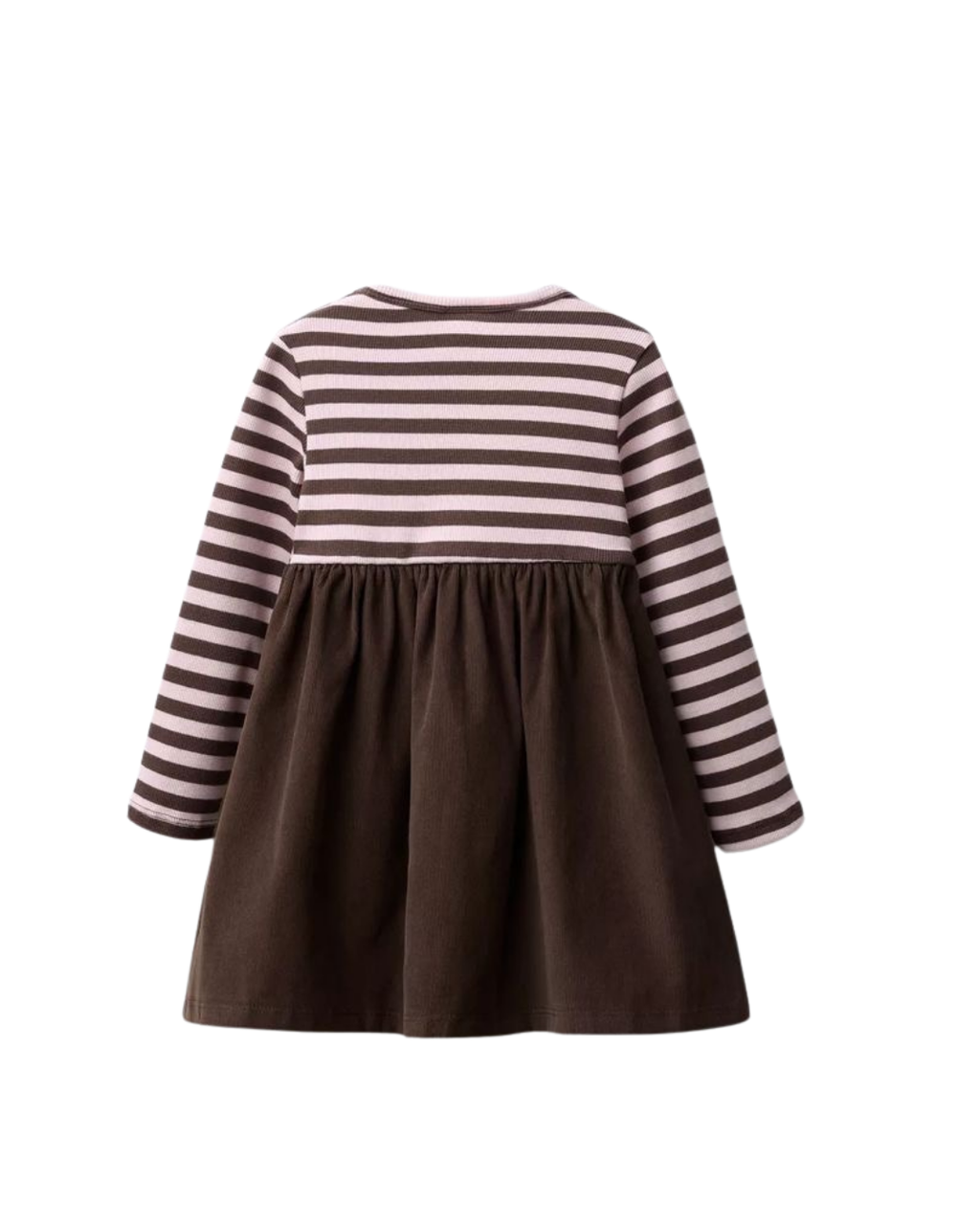 ZARA ROBE RAYURES ET VELOURS CÔTELÉ FIN BRODÉ