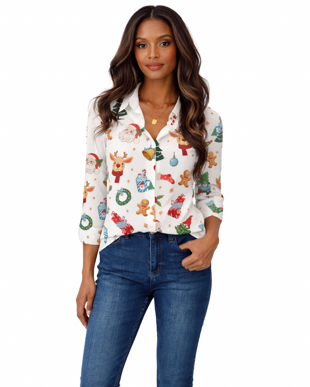 Chemise décontractée fantaisie  manches longues