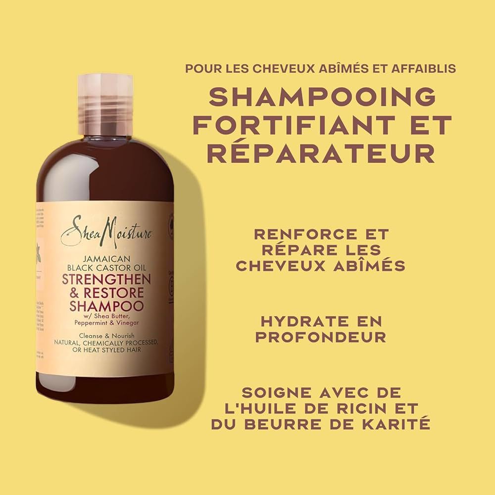 SheaMoisture Shampooing Strengthen & Restore 384 ml